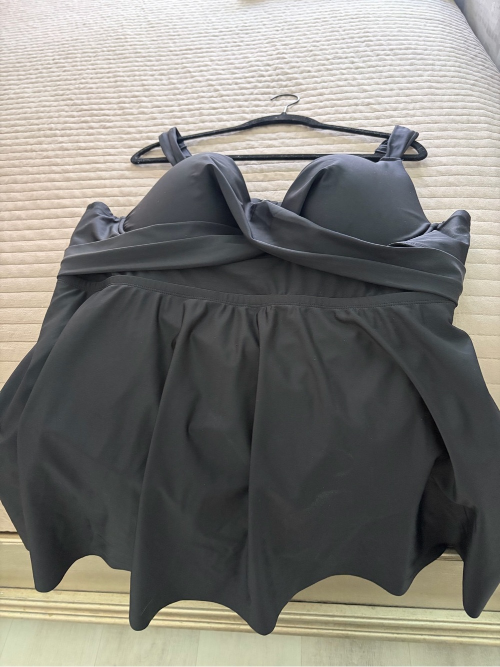 torrid Black Lined Swimdress with Supportive Cups